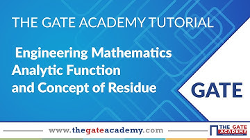 Analytic Function and Concept of Residue  | Engineering Mathematics | GATE Preparation | ME