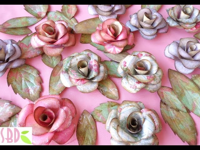 How to Make Book Page Paper Roses – With Love, Melissa