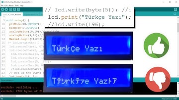 #9 16x2 LCD Direkt Türkçe Karakter yazın (4. Bölüm)