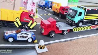 Illustration of an accident between a box truck and a container truck 😱