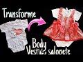 Customização _Olha como transformei um bory EM VESTIDO E TAMBÉM ALMENTEI DE  TAMANHO