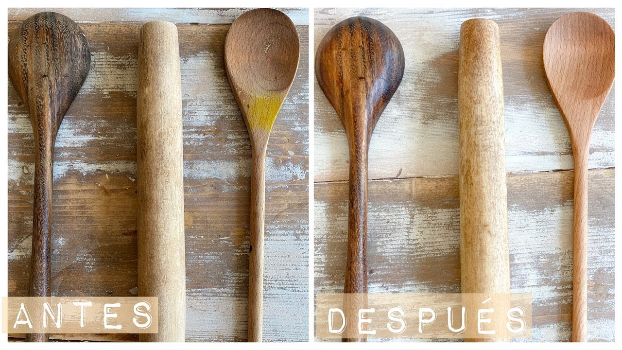 Cómo restaurar tus viejas cucharas y tablas de cocina
