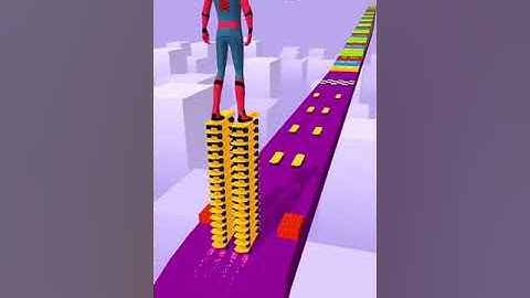 SPIDERMAN SKATER STACKER GAMEPLAY WALKTHROUGH | ANDROID,iOS MOBILE | ALL LEVELS | #SHORTS GAMES #4🔥