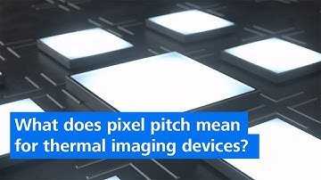What does pixel pitch mean for thermal imaging devices?