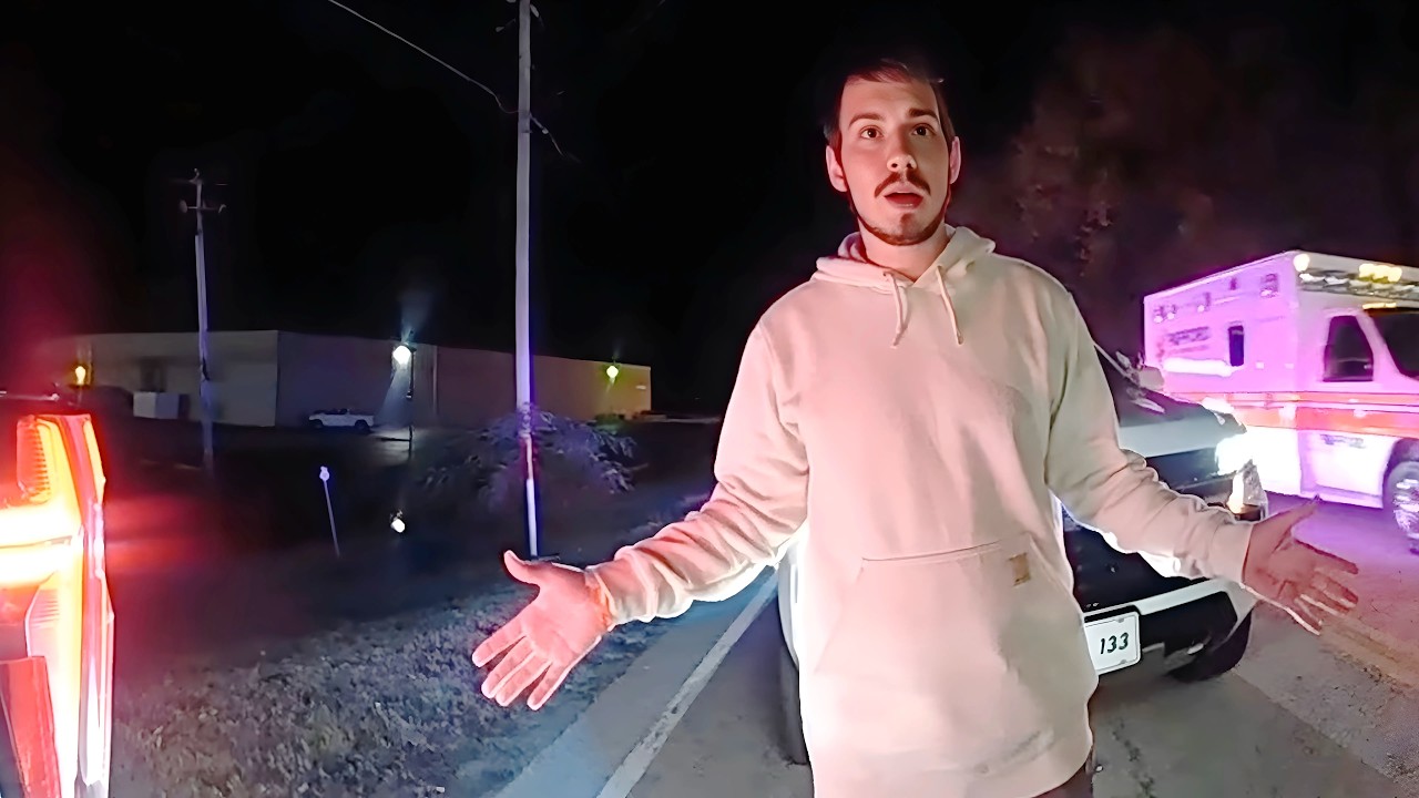 Сгорбился над рулем, а затем у него случился нервный срыв.