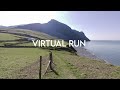 Treadmill Workout 60 Min Virtual Run and Hill Climb / Welsh Coastal Path Mountain Pass w/ Sea Views