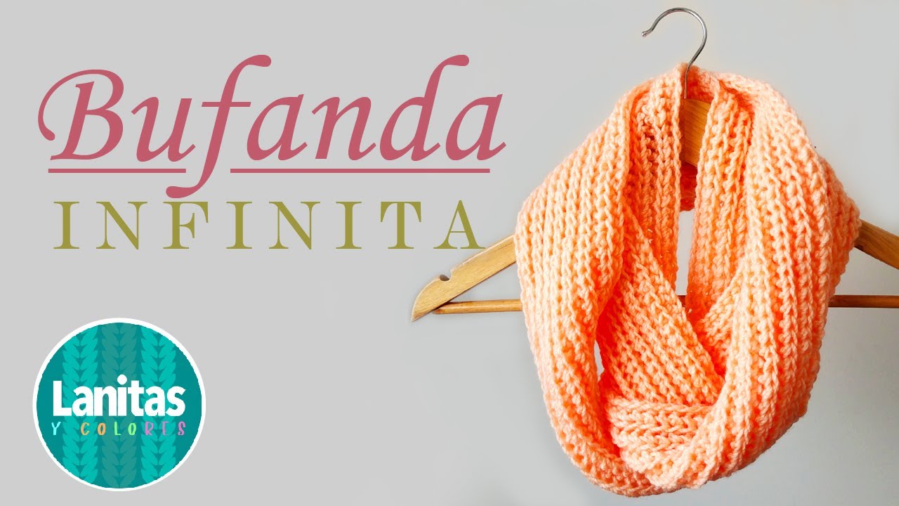 🌸BUFANDA INFINITA A CROCHET - TUTORIAL CROCHET - How to Crochet a Scarf | Lanitas y Colores🌸