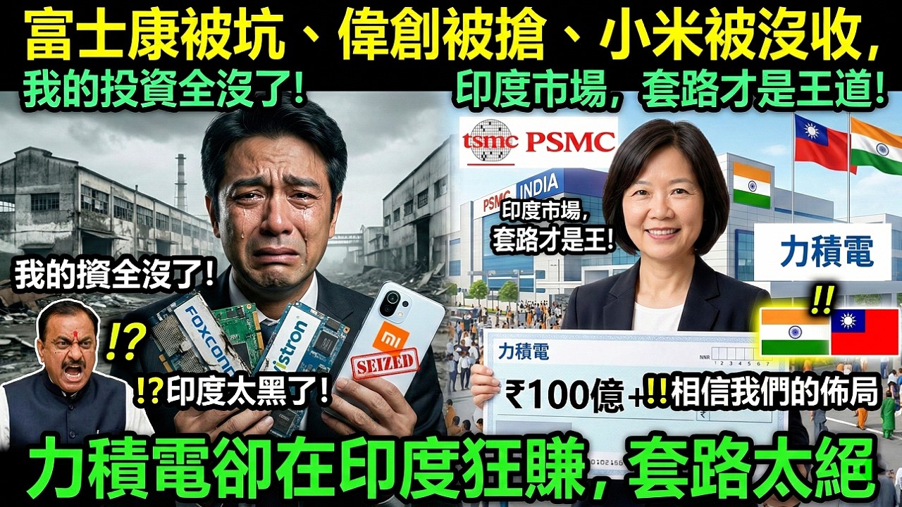 零出資、零風險、穩賺暴利！力積電闖印度真相曝光，原來全世界都被耍了