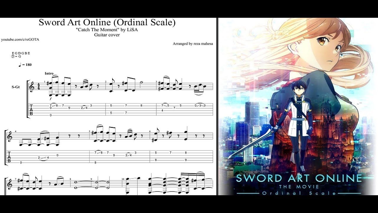 Sword Art Online Alicization Forget Me Not By Reona Guitar Tutorial Tab Youtube