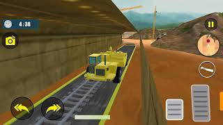 train track and tunnel construction, how road roller and slab machine works screenshot 1