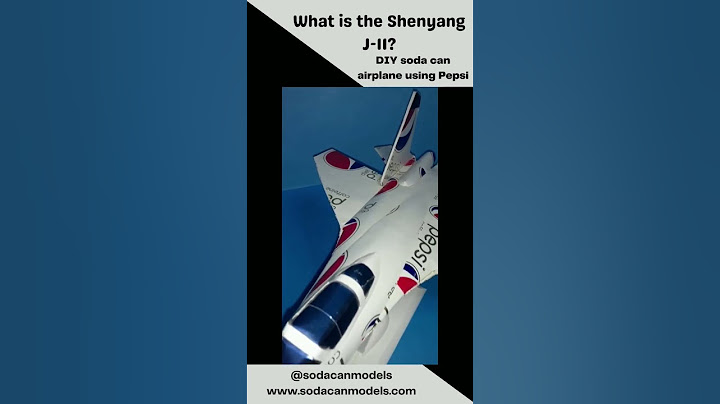 WHAT IS THE SHENYANG J-11? 🤔 DIY soda can airplane from recycled Pepsi cans! #diy #homemade #shorts
