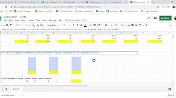 Google Sheets Subtraction