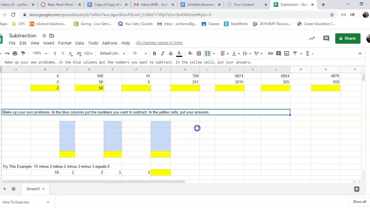 Google Sheets Subtraction YouTube Google sheets subtraction youtube
