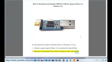 Download & Update CH340G USB bus adapter Driver on Windows 10