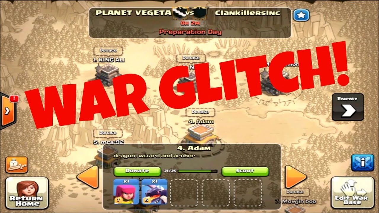Clash of Clans War Donation Glitch December 2015 YouTube