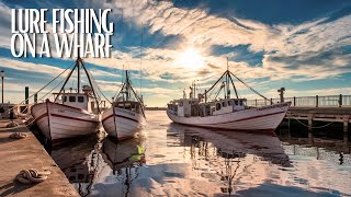 Lure Fishing On A Wharf