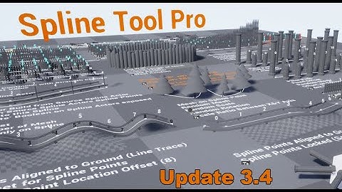 Spline Tool Pro for Unreal Editor - Update 3.4 - Mesh on Spline Distance