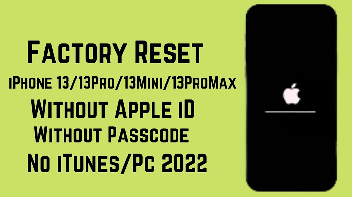 How to factory reset iphone without password without computer