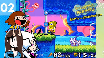 FlutterBug, Cassie and BisTheFairy - SpongeBob Battle for Bikini Bottom (GBA) - Full Stream (Part 2)