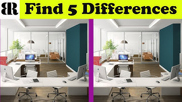 Find The Difference | Spot The 5 Differences | Very Hard - Only Geniuses Find ALL | 10 Rounds Office