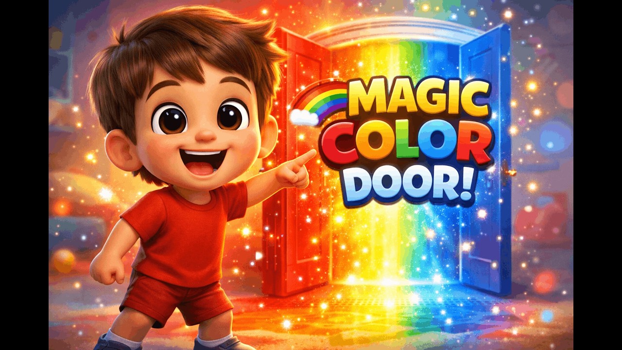 Leo and the Magic Colors Door 🌈 | Learn Colors for Kids | Fun Toddler Song