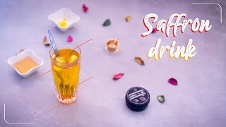 How to make Saffron Drink by ice | The most expensive organic drink!