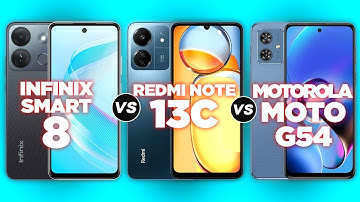 Infinix Smart 8 vs Xiaomi Redmi 13C vs Motorola Moto G54