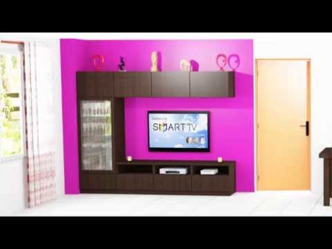 Como hacer un mueble para la sala de estar youtube Muebles esquineros para sala