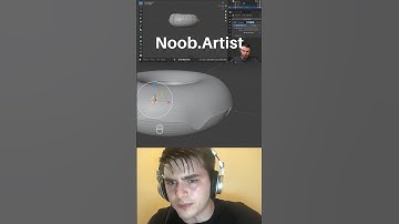 Noob vs Pro artist: making a doughnut #blendertutorial #blender #blendercommunity #blender3d #b3d