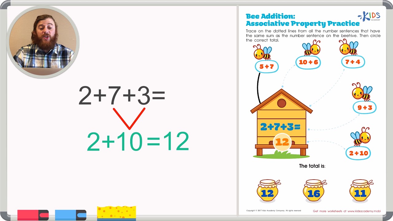 Properties of Addition - Part 2 - Lesson for Grade 1, Chapter, image size:1280x720