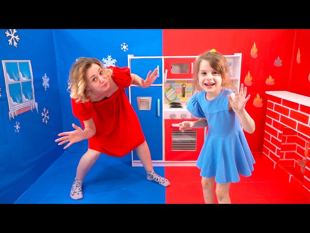 Eva and challenge cold & hot | stories for children class=