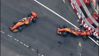 Lando Norris CRASHES Into Oscar Piastri! 😱 Final Lap COLLISION | Singapore GP Sprint 2026