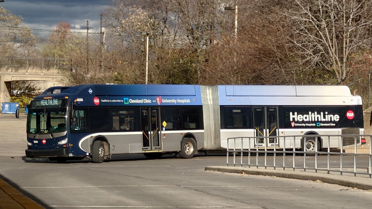 Ride On GCRTA 2021 New Flyer XN60 6009 On the Health Line to