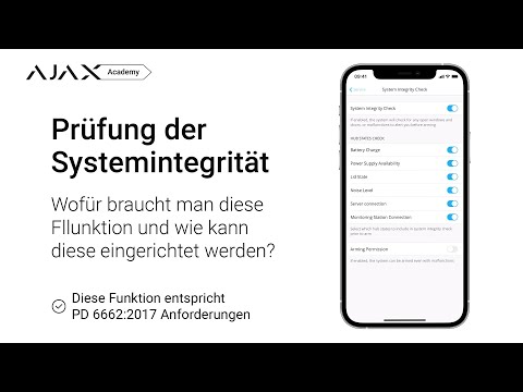 Einrichtung der Systemintegritätsprüfung im Ajax-Sicherheitssystem