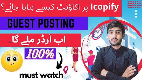 How to create optimize ICOPIFY account# Best platform orders# Guest posting#GBOB