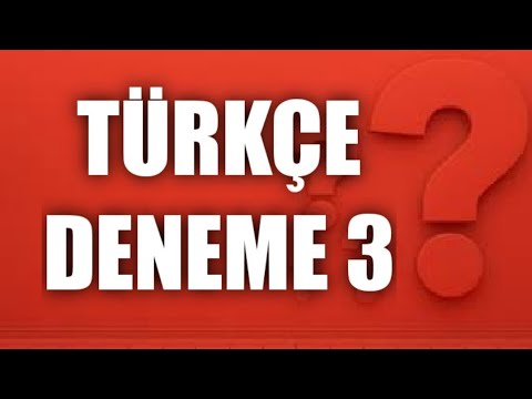 KPSS - TÜRKÇE DENEME 3