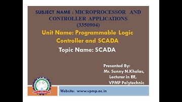 SCADA | MCA | 3350904 |  MR. SUNNY N. KHALAS