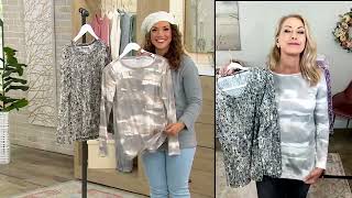 Susan Graver Set of 2 Printed Brushed Liquid Knit Tops on QVC