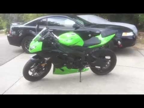 Muzzy M10 Megaphone on a 2011 ZX6r - YouTube