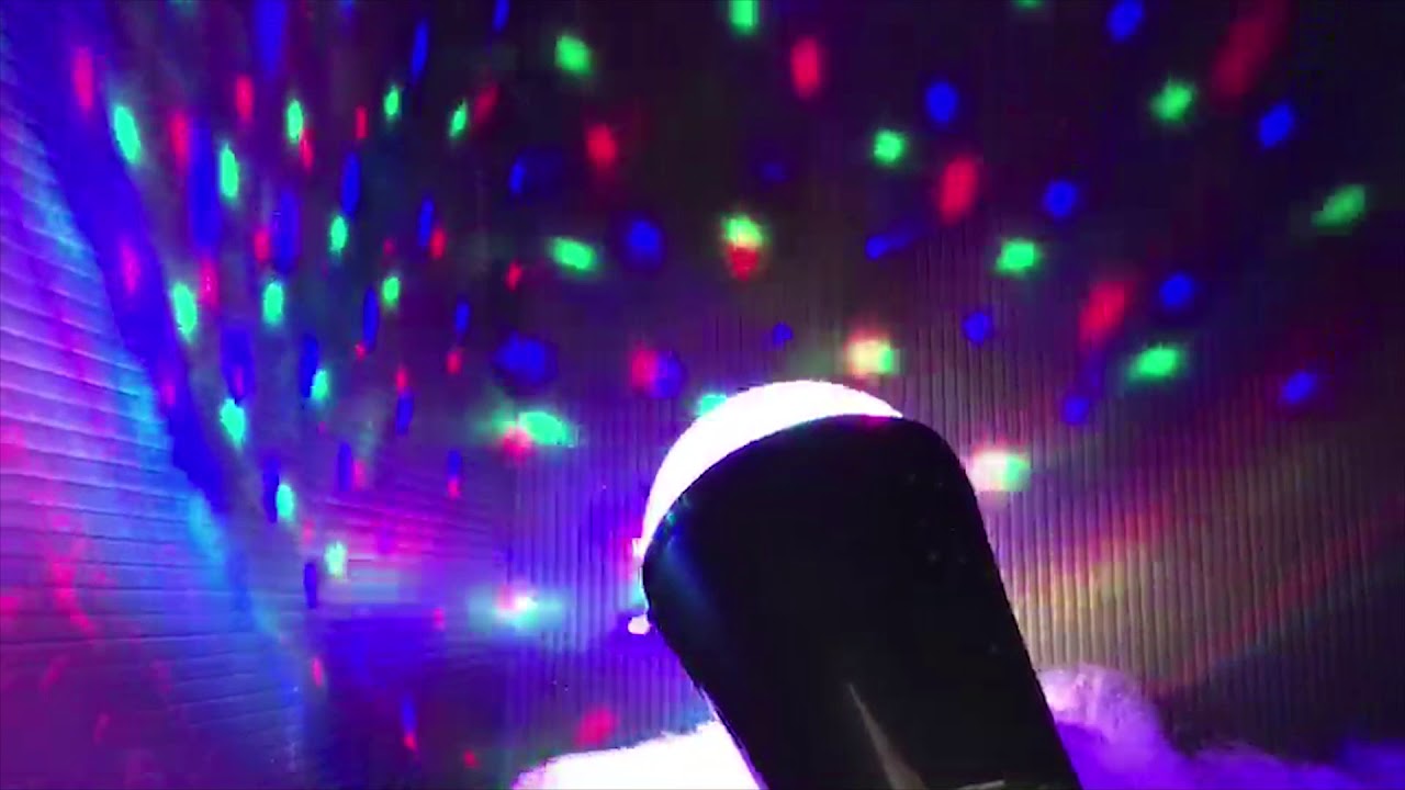 お部屋を幻想的に彩ります！ディスコライト マルチカラー - YouTube