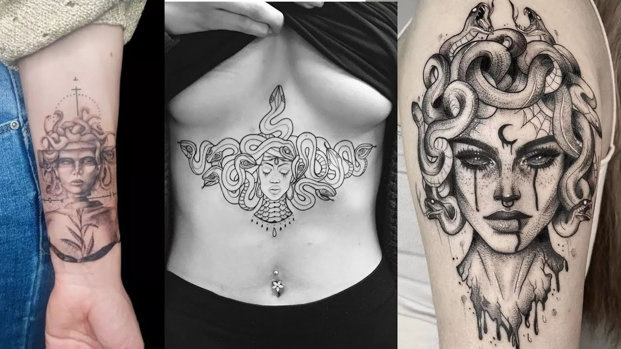 Feminine Medusa Tattoo Designs - wide 1