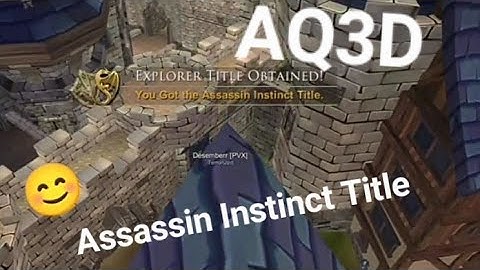 AQ3D ASSASSIN INSTINCT TITLE
