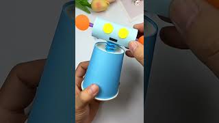 How to make a paper Cup Robot 😱 #shorts #youtubeshorts #papercraft #origami