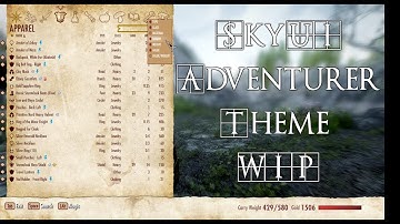 SkyUI Themes - The Adventurer WIP
