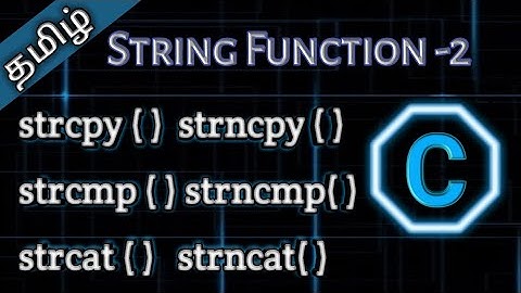 36. String Handling Function-2 || Tamil Pro Techniques ||