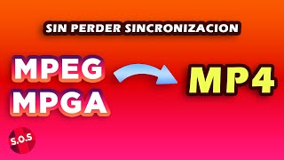 Convertir MPGA - MPEG a MP4 Gratis, sin desincronizacion ni marca de agua 2024 y ONLINE