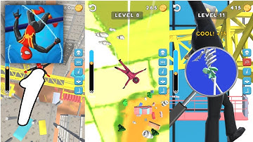 Ragdoll Dismount : Fall Break Gameplay Walkthrough #1 - Level 1 ~ 11 (Android, IOS)