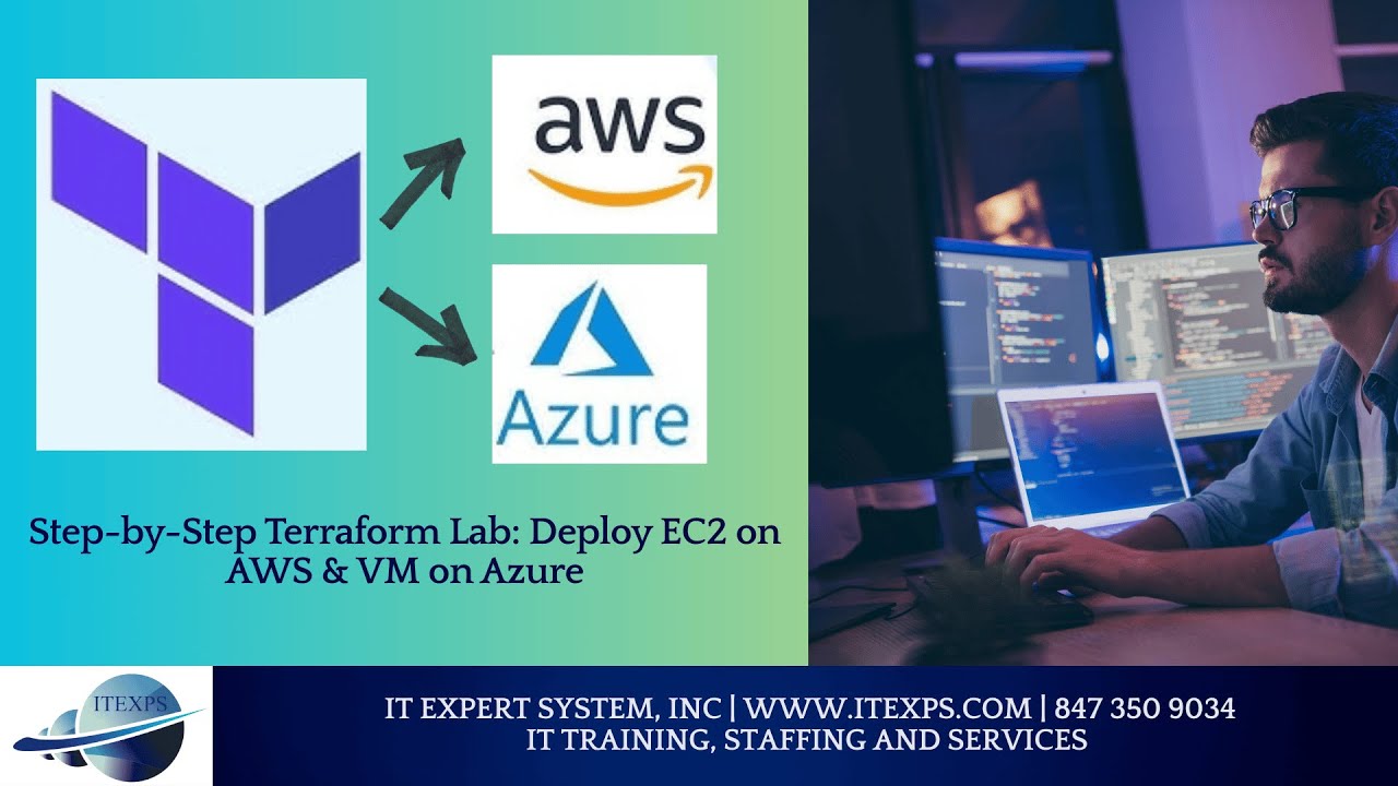 Step by Step Terraform Lab Deploy EC2 on AWS & VM on Azure | #terraform ...