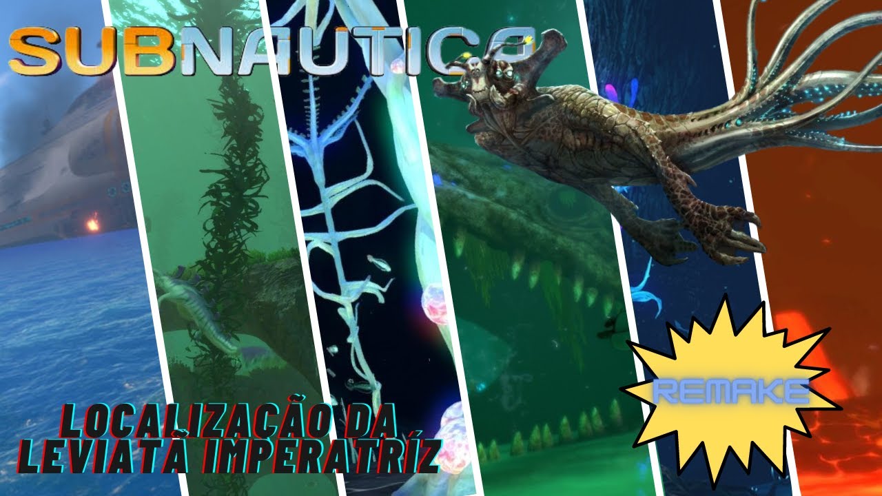 Subnautica Localização da Leviatã imperatriz (Remake) - YouTube