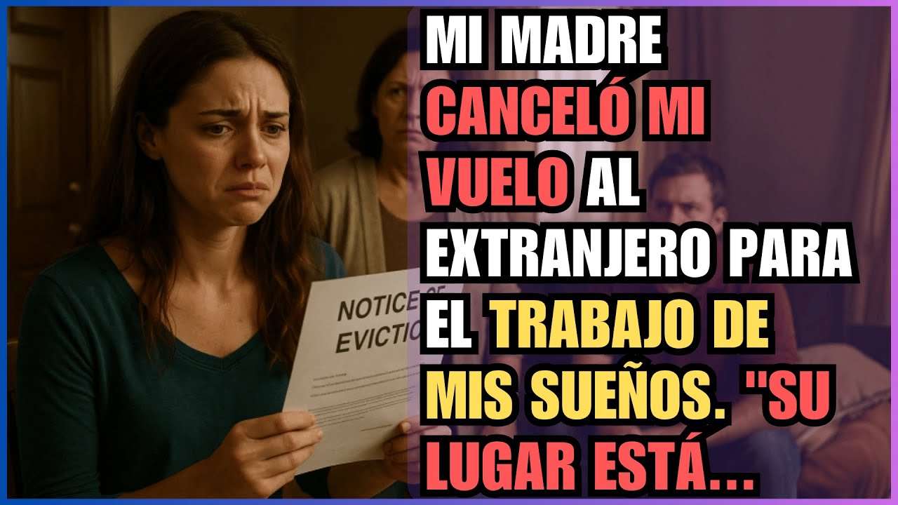 MI MADRE CANCELÓ MI VUELO AL EXTRANJERO PARA EL TRABAJO DE MIS SUEÑOS. 